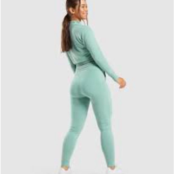 Gymshark Pants - GYMSHARK light mint green leggings size medium like new condition